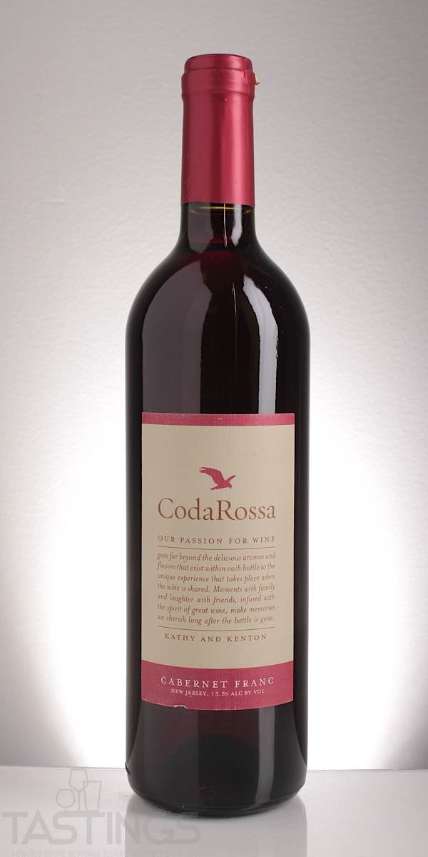 Coda Rossa 2012 Franc New Jersey USA Wine Review Tastings