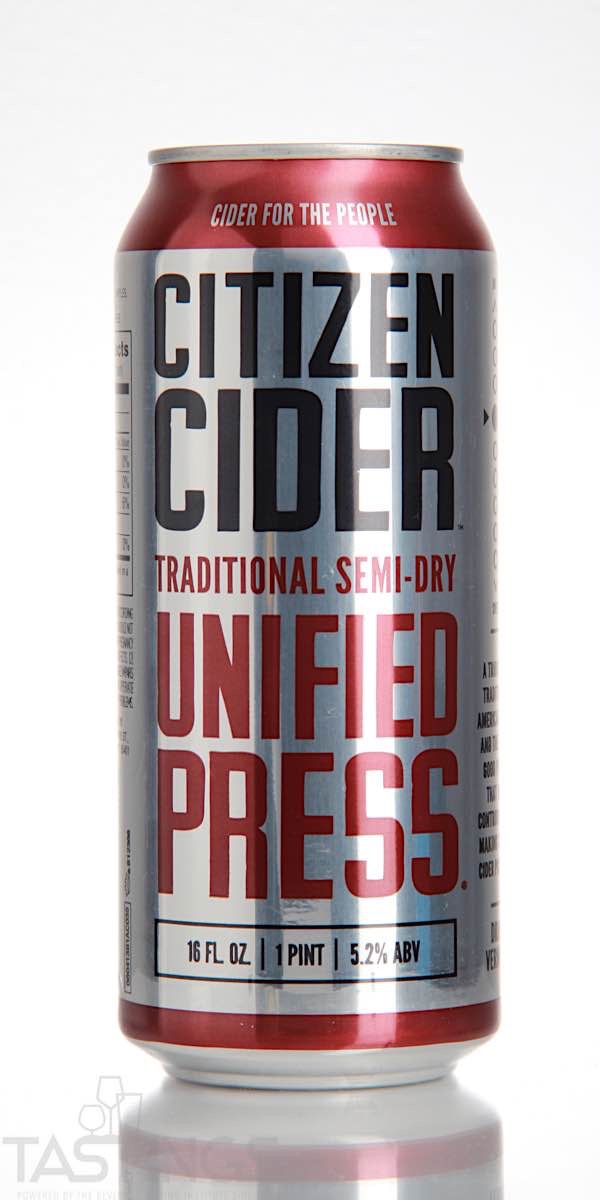 Citizen Cider Unified Press Traditional Semi Dry Cider USA Cider Review