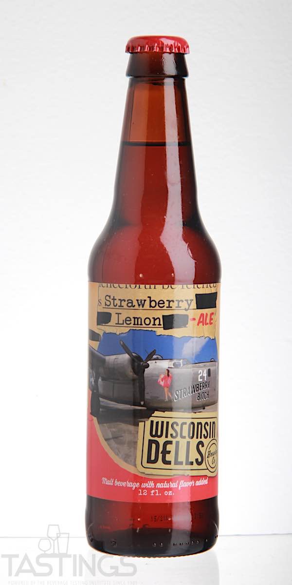 Wisconsin Dells Brewing Co Strawberry Lemonade Ale USA Beer Review