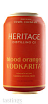 Heritage Canned Cocktails Blood Orange Vodkarita