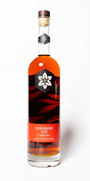 Songbird Cardinal Cask Strength Gin Finished in Port Wine Barrels USA ...
