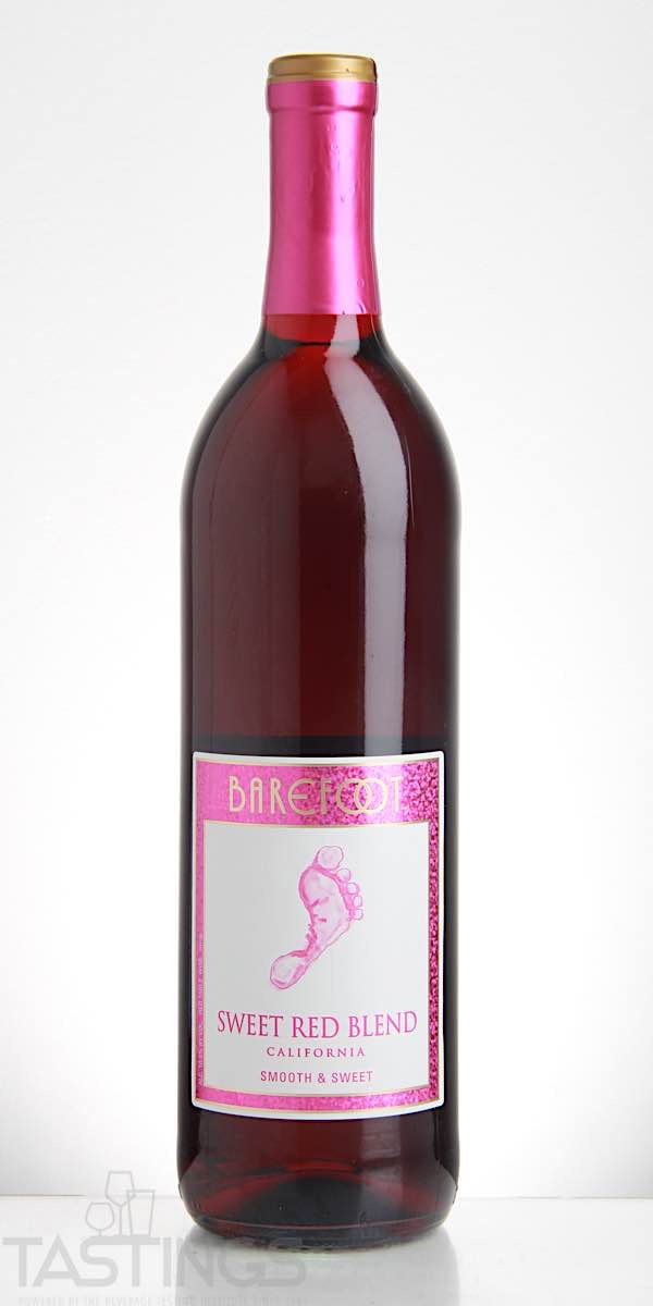 Barefoot NV Sweet Red Blend California USA Wine Review Tastings