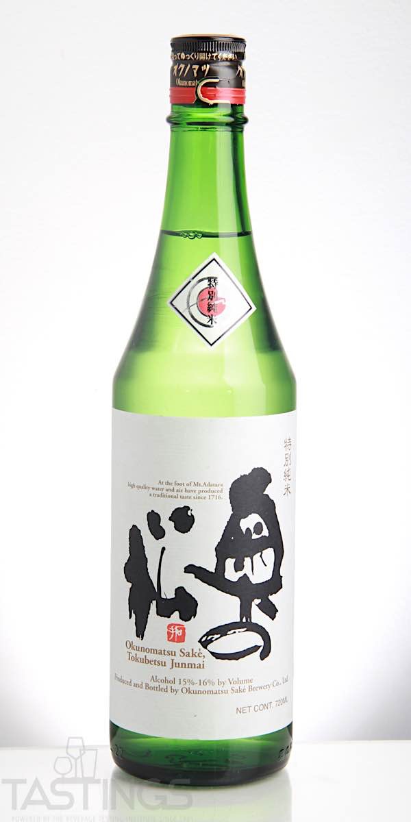 Okunomatsu Tokubetsu Junmai Sake Japan Sake Review Tastings