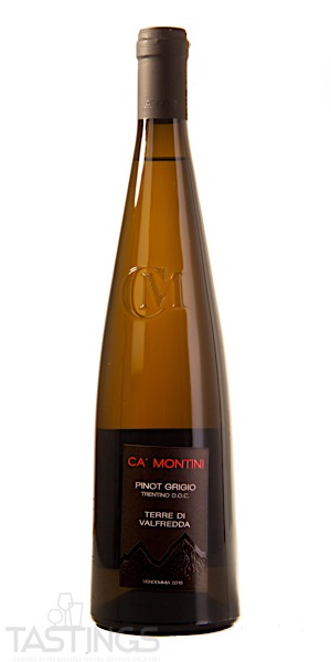 Ca Montini 2018 Single Vineyard Pinot Grigio Trentino DOC Italy Wine