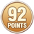 92 points